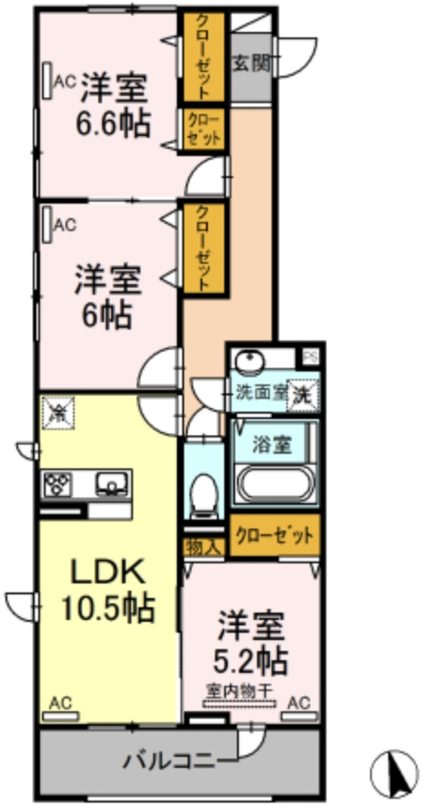 フロレスタ南大泉の間取り