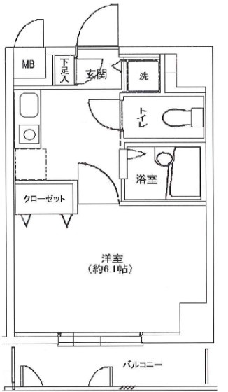エクセリア池袋の間取り|間取りです。