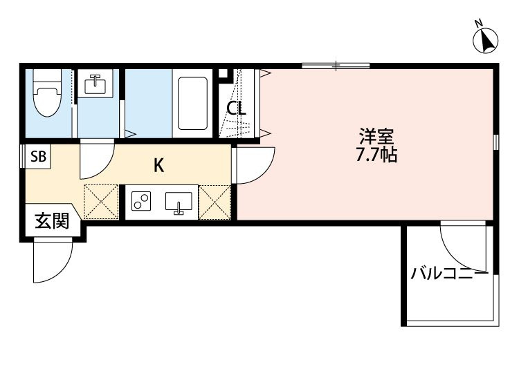 グランシャレー梅島駅前の間取り