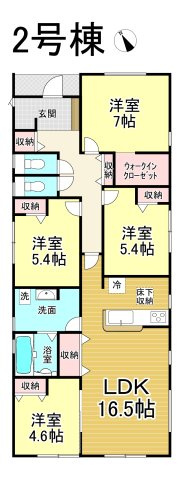 【同施工物件ご案内可能】知多市八幡字荒古後　全3棟 の間取り