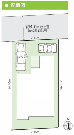 【区画図】 | 大和市福田 新築戸建 全1棟