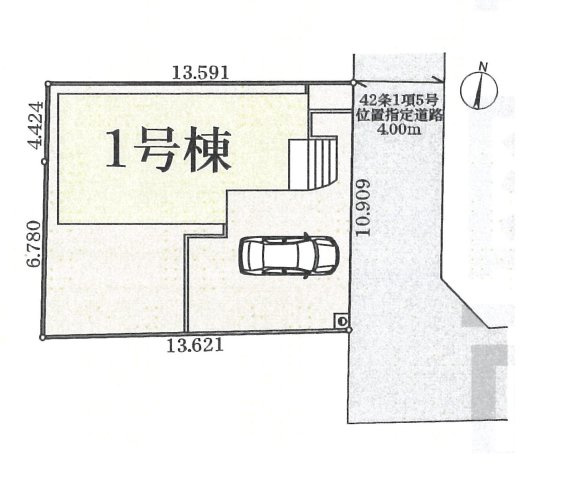 仲介手数料無料　白岡市篠津2133-10　新築戸建　全１棟　　の区画図