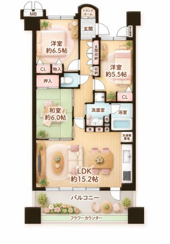 レスタージュ住道の間取り|間取り図はいかがですか？ご希望を叶える間取りですか？リビングの広さは？水回りの位置は？カウンターキッチン？など色々な情報が集約されています。弊社ではリフォームなどのご相談も承っております。