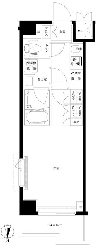 ルーブル川崎中丸子参番館 の間取り