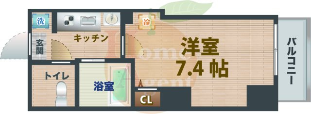 【間取り】 | プレール・ドゥーク中野富士見町 | 1Kのお部屋です。