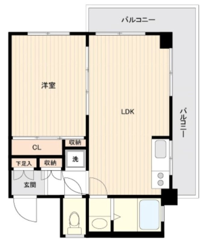 メゾン雪ヶ谷の間取り|間取りです。