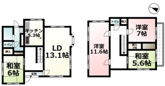 【間取り】 | 大石東５丁目