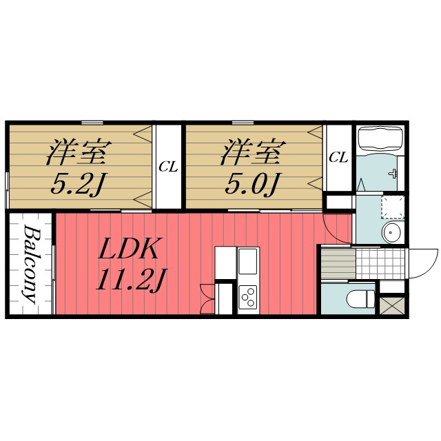 Airis Residenceの間取り