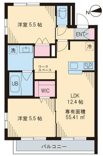 セレーナ柳沢の間取り