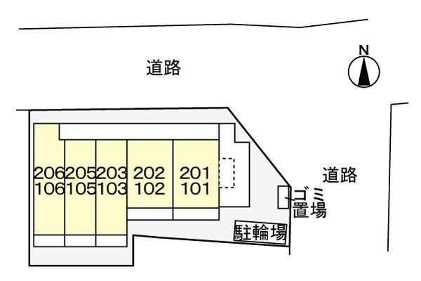 ソレアード　一里山の駐車場