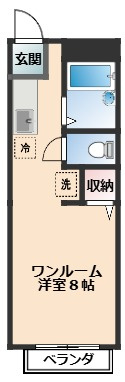 エレベーターはありません。バストイレ別々の人気の間取りです♪