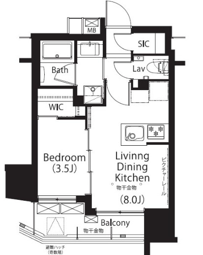 フレンシア四谷左門町の間取り|フレンシア四谷左門町