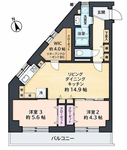 【間取り】 | グレイスハイツ祐天寺