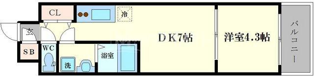ＬＣ九条ガレリアの間取り