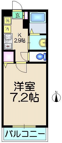 リベルテスミダの間取り|★洋室７．２帖★