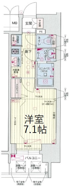 プレサンス桜通ベルノの間取り