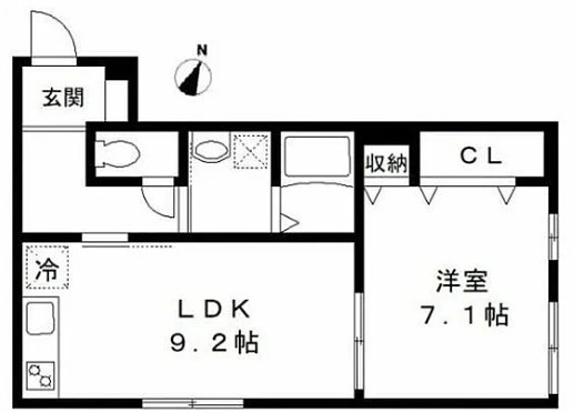 仲介手数料（賃料の1.10ヵ月）の50％OFF対象物件！の間取り