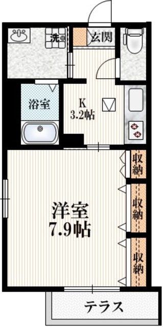 ＴＡＫＥ　ＥＳＴＡＴＥの間取り|★角部屋・２面採光の明るいお部屋★