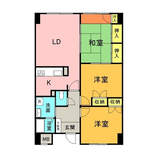 グランデ元塩の間取り