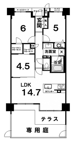 【間取り】 | パラドール四条梅津