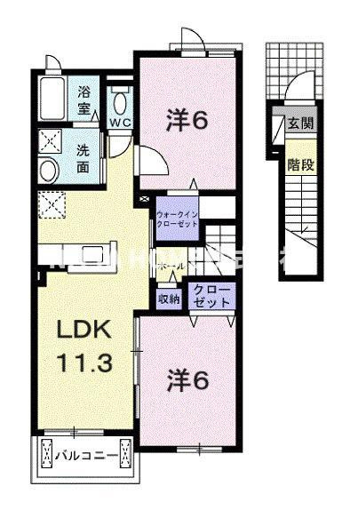 グランセリシールの間取り|都市ガス使用の物件です☆彡