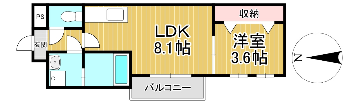 ウェリス花畑の間取り