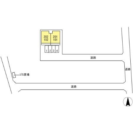 ビューハイツ松ヶ丘の区画図
