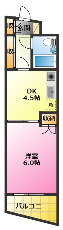 セザール元住吉の間取り|2人入居可・高齢者相談♪