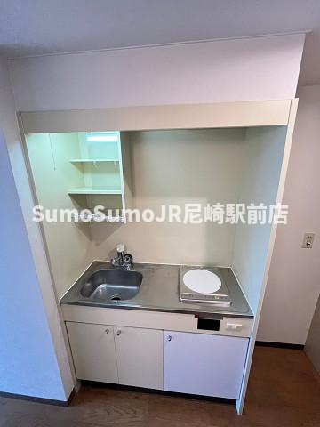 尼崎市猪名寺２丁目の賃貸マンションのキッチン|キッチンでお料理をお楽しみください