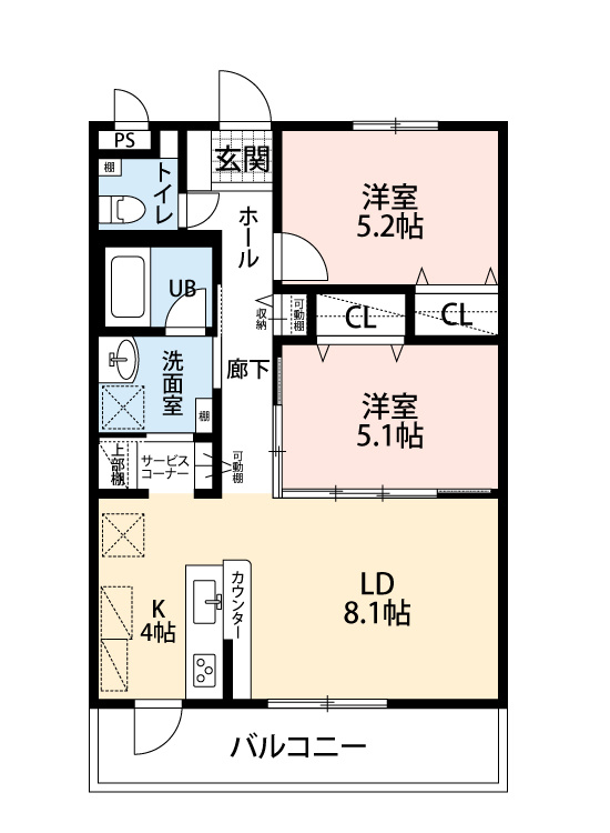 ペンシエロの間取り