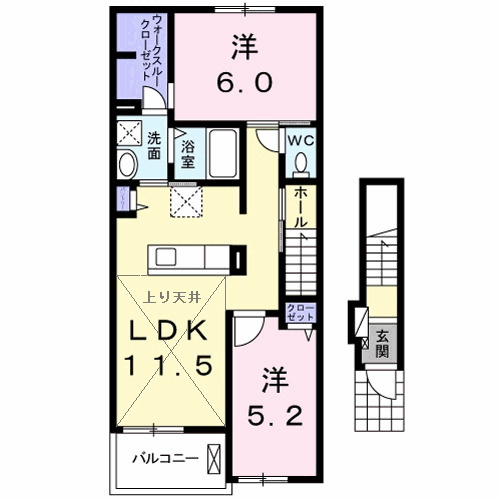 コントレイル　Ⅰの間取り|間取図