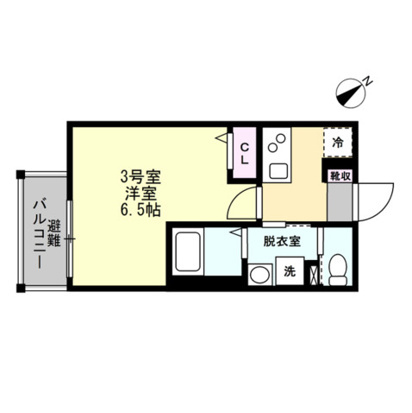 【間取り】 | ベイルームプロスパー海老名