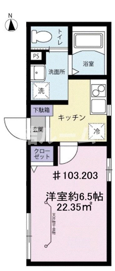 豊島区池袋本町２丁目のアパートの間取り