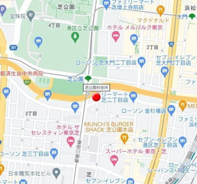 【地図】 | ガラ・ステージ芝公園駅前