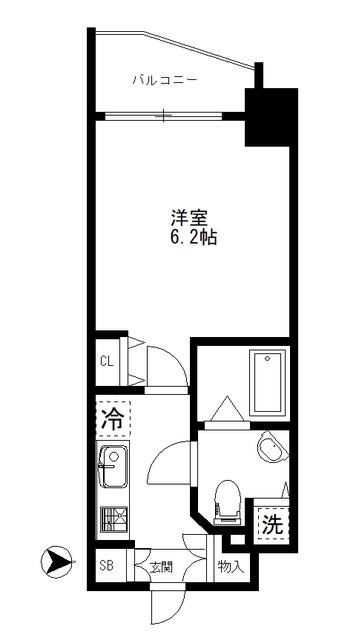 マリオン南青山(マリオンミナミアオヤマ)の間取り