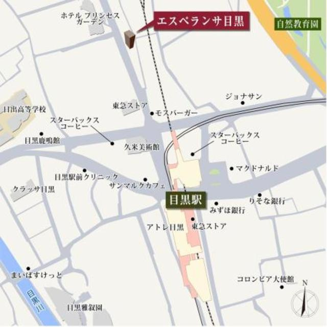 エスペランサ目黒の地図