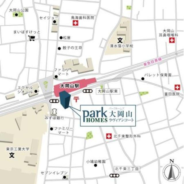 パークホームズ大岡山ラヴィアンコートの地図