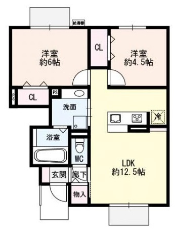 セジュール加佐の間取り|セジュール加佐