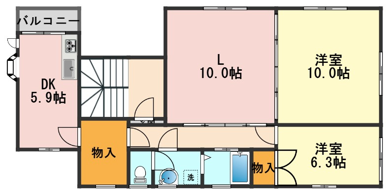 トライアルコートの間取り