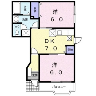 【間取り】 | ドリームハイツ垣生　Ａ