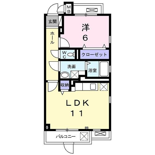 ディアコート山科の間取り