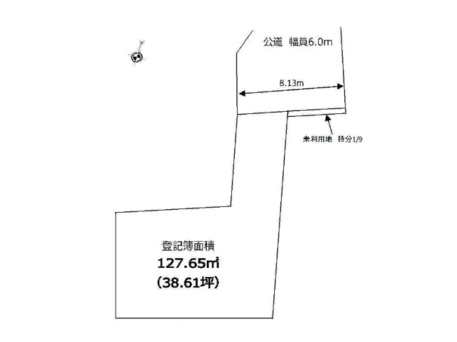 【土地図】 | 富士見市水子　建築条件無売地　全1区画　(ふじみ野店) | 約38.6坪のゆとりある敷地を活かした自由な住まいづくり。