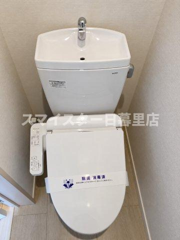 大田区大森西２丁目のアパートのトイレ