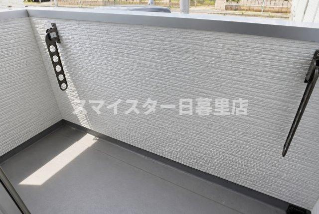 大田区大森西２丁目のアパートのバルコニー