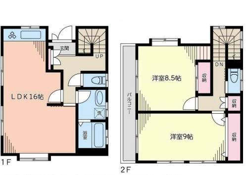 徳丸戸建ての間取り|間取りです。