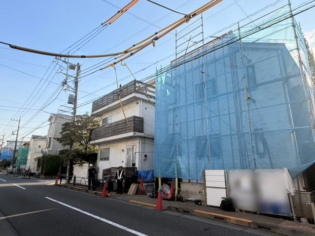 練馬区中村2丁目　長期優良住宅　”乾太くん”設置　限定1棟の前面道路含む現地写真