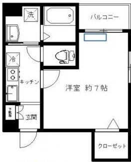 【間取り】 | ｂ＇ＣＡＳＡ門前仲町 | 間取りです。