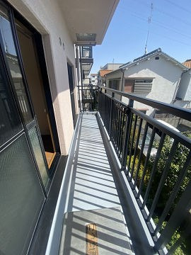 尼崎市南武庫之荘４丁目の賃貸マンションのバルコニー|バルコニー付きです