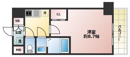 ソルテラス甲子園口クレアストの間取り