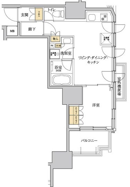 グレーシアフィット三軒茶屋の間取り|間取りです。
